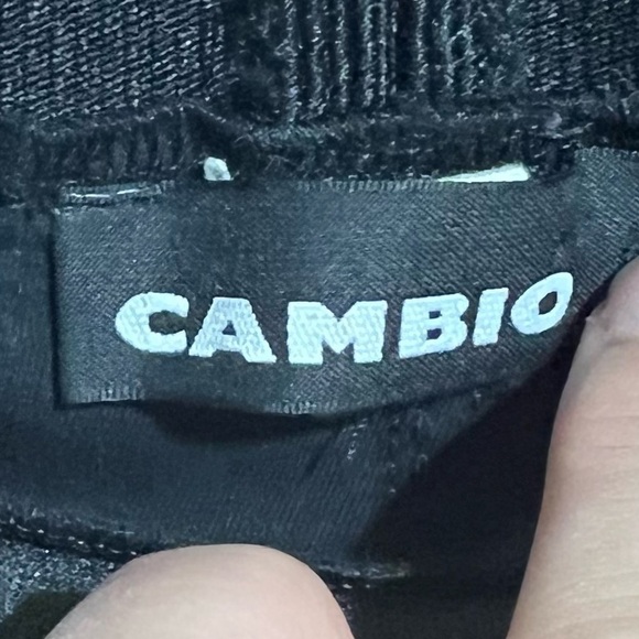 CAMBIO Black Leggings with Zippered Hems, Size 40/ 12/Large -#278 - Picture 11 of 14